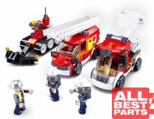 Zestaw straż pożarna KLOCKI