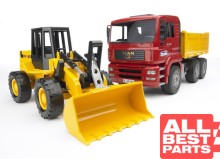 Wywrotka MAN TGA z ładowarką